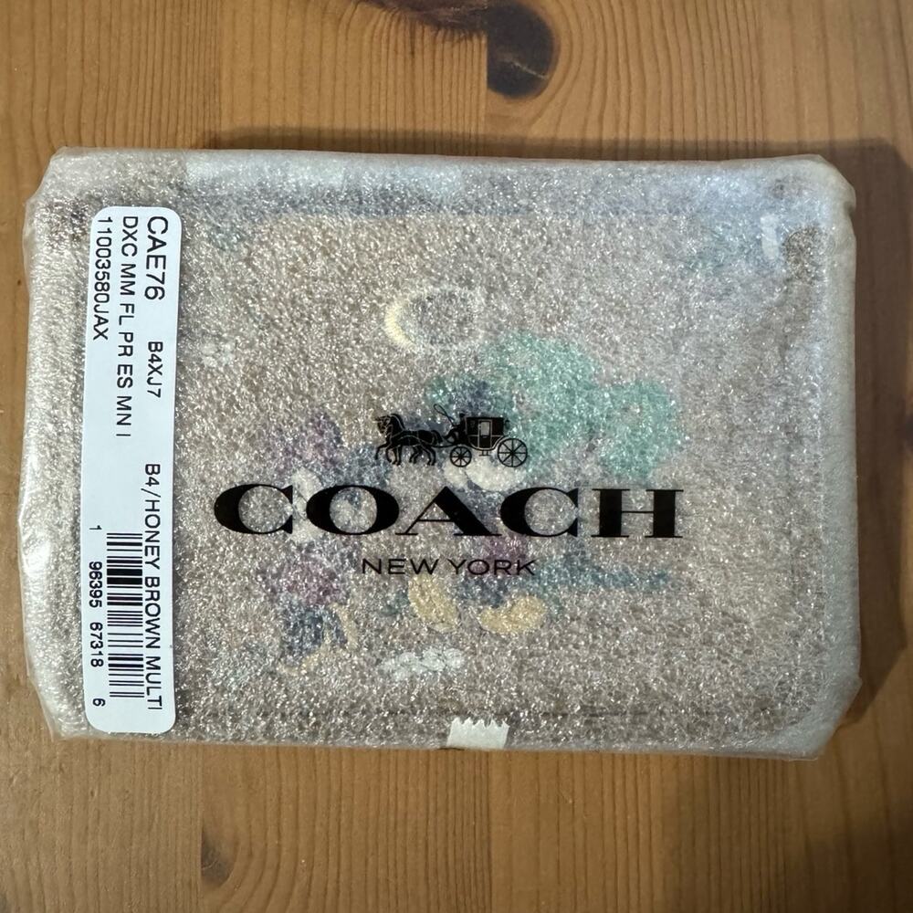 🐭 Disney X Coach Essential Mini Id Card Case With Mickey Mouse Minnie Mouse - Picture 8 of 8